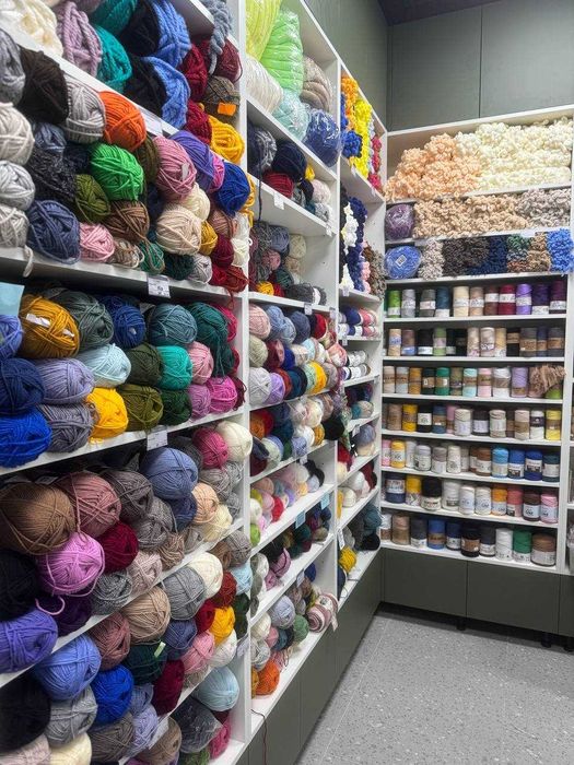 пряжа, бобінна пряжа, бісер, муліне