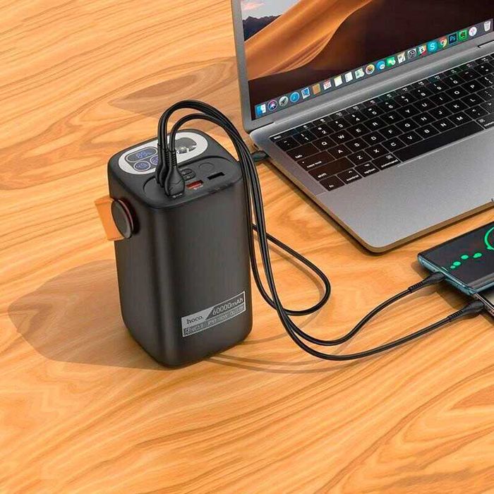Павербанк Hoco DB160 Astrum, 60000mAh, PD100W, Black