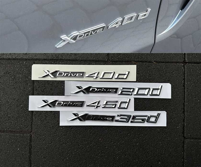 Наклейка на крыло BMW xDrive 20d 30d 35d 40d 45d 50d бмв