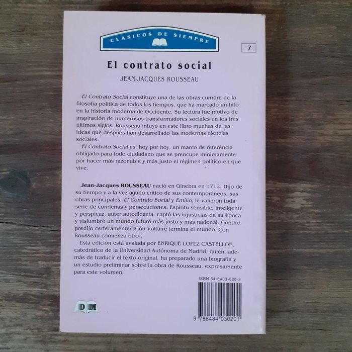 El Contrato Social de Jean-Jacques Rousseau