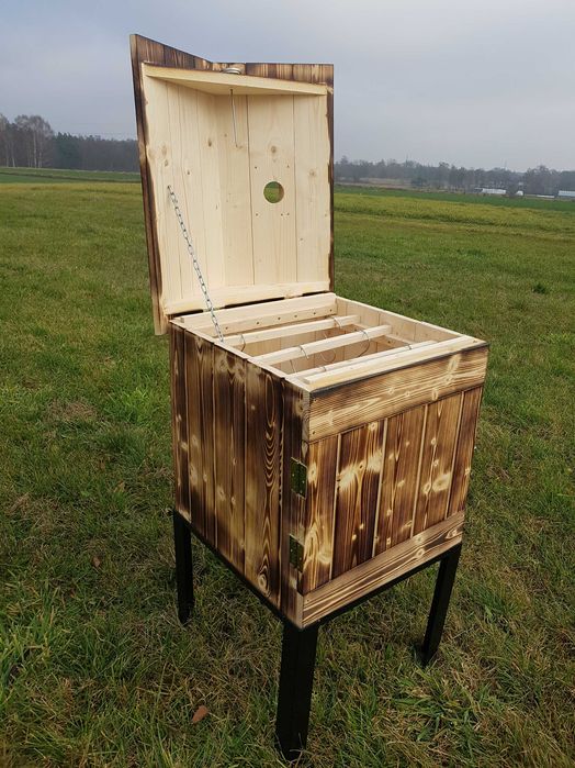 WĘDZARNIA Opalana Domowa Ogrodowa Drewniana Drzwi Komin Wędzok