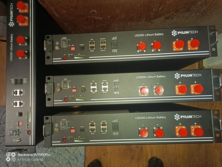 LiFePO4, акумулятори Pylontech US2000 (C), 48В, 2.5 кВт*год