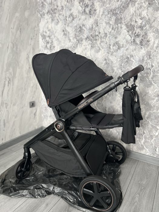 Коляска Espiro Only 2в1, Stylish Black Gel