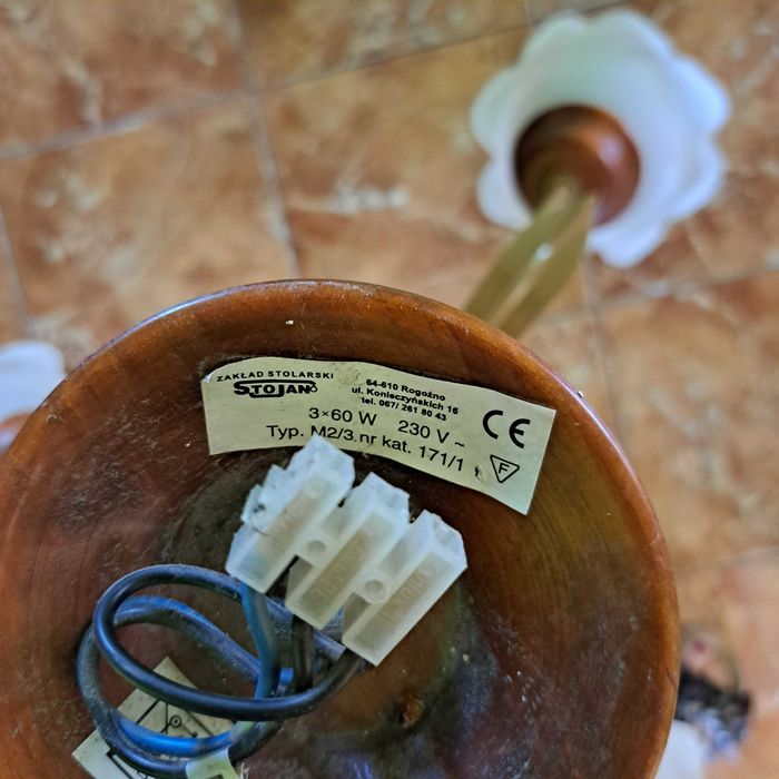 Lampa żyrandol kwiaty