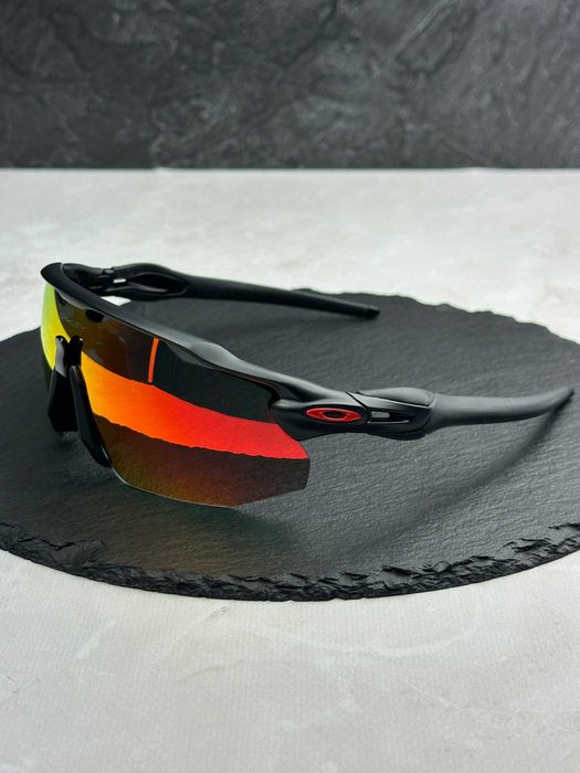 Сонцезахисні окуляри Oakley Radar EV Advancer OO9442 чорні матові з лінзою Prizm Ruby, спортивні, чоловічі, оригінал