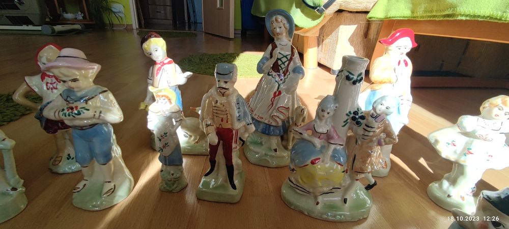 Figurki ceramiczne ręcznie malowane