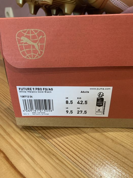 Новые бутсы Puma Future 9 Pro FG/AG 42.5 (27.5 см) Оригинал