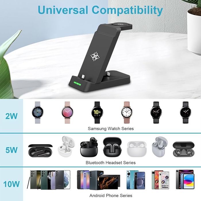 Бездротовий зарядний пристрій 3 в 1