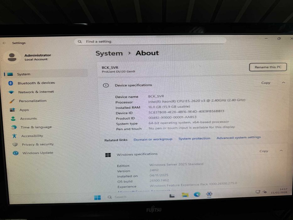 HP Proliant DL120 Gen9 - E5-2620v3 2.4GHz - 16GB RAM - Sem HDDs