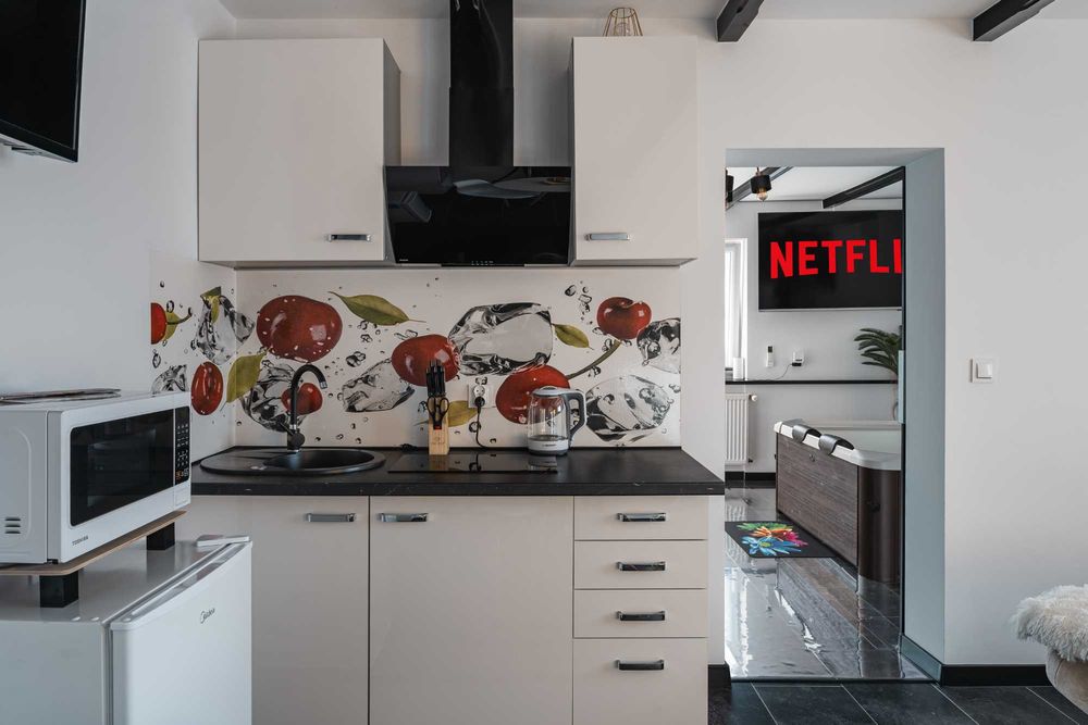 Domek Apartament Dwupokojowy LOVE SPA JAUCUZZI w pokoju na wyłączność