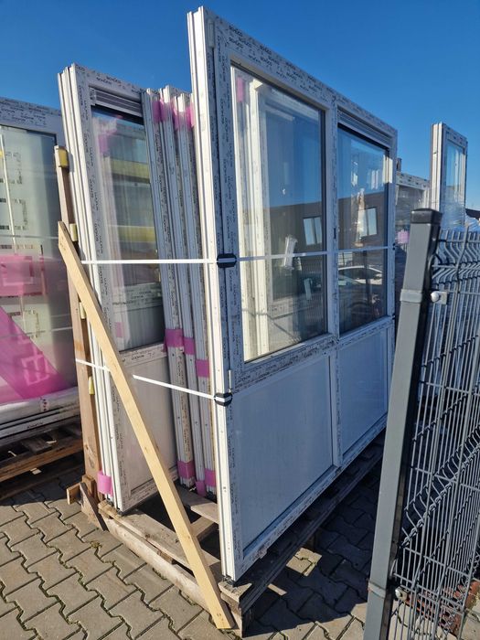 okna pcv schuco 70 kolor irchowo-szary