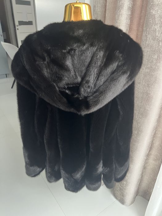 Норкова шуба манто великого розміру 48/52