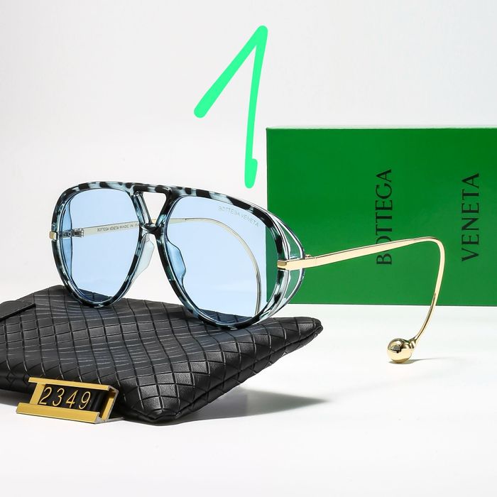 Okulary damskie Bottega Veneta Błękitne Hit