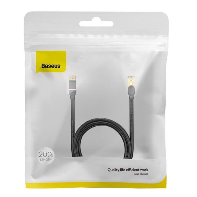 Патч-корд мережевий кабель Baseus RJ45 10gigabit CAT 7 2m
