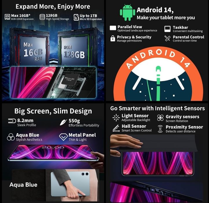 Troco Teclast T60 Plus 5G 16GB/128GB NOVA