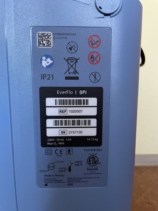 Koncentrator tlenu Philips Ever Flo 1020007