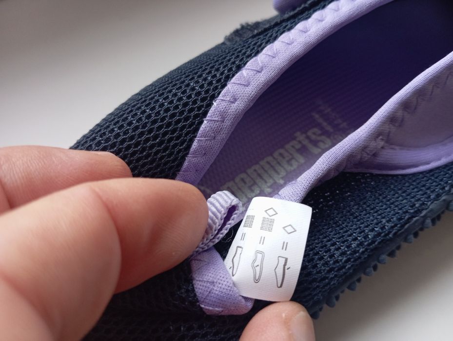 Пляжные водные тапочки 23см стелька