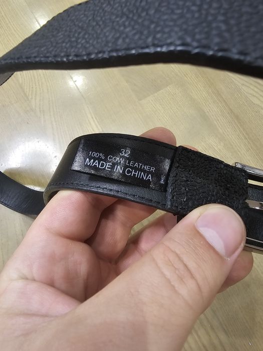 Пасок шкіряний DKNY чорний ремень пояс