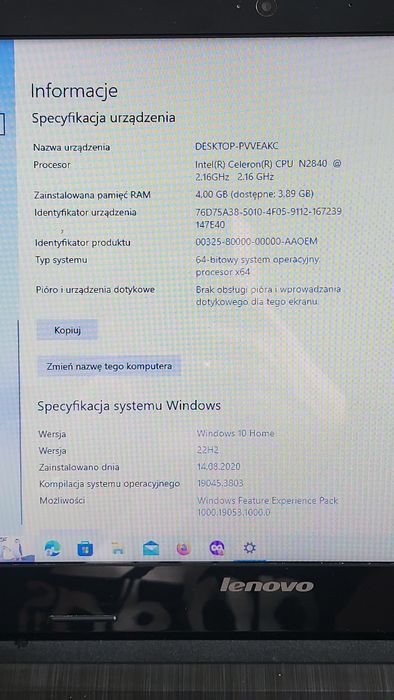 Lenovo G50-30 sprawny windows 8 dysk SSD