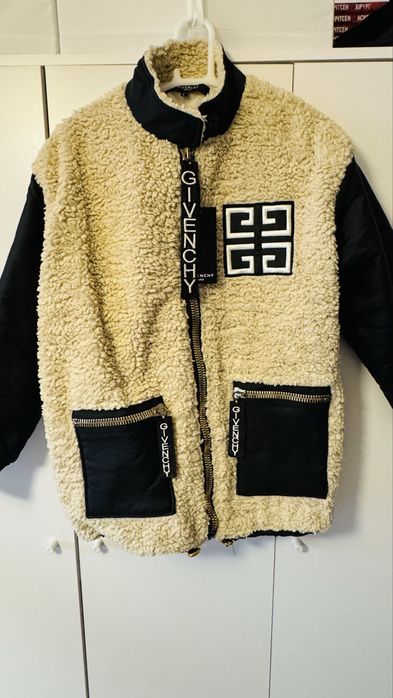 Kurtka polar z eko skórą Givenchy