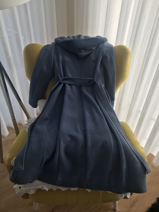 Sobretudo fracomina azul com capucho