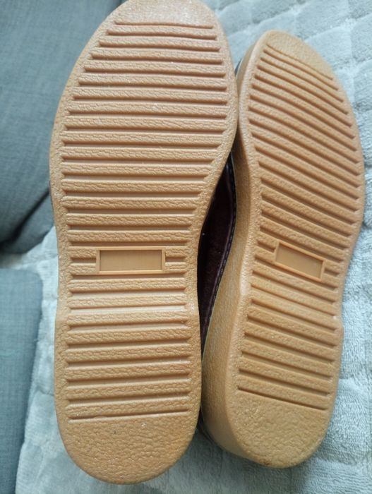 Buty brązowe zamszowe unisex 41 vintage