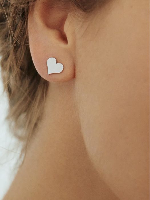 Сережки, пласке серденько, GUZEMA