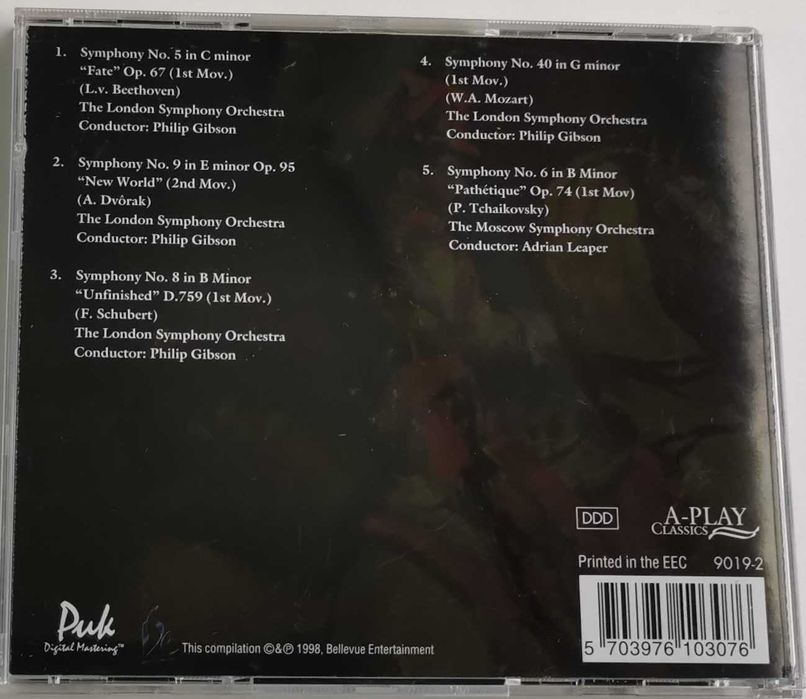 CD - Essential Simphony - Various Composers423158011753943042