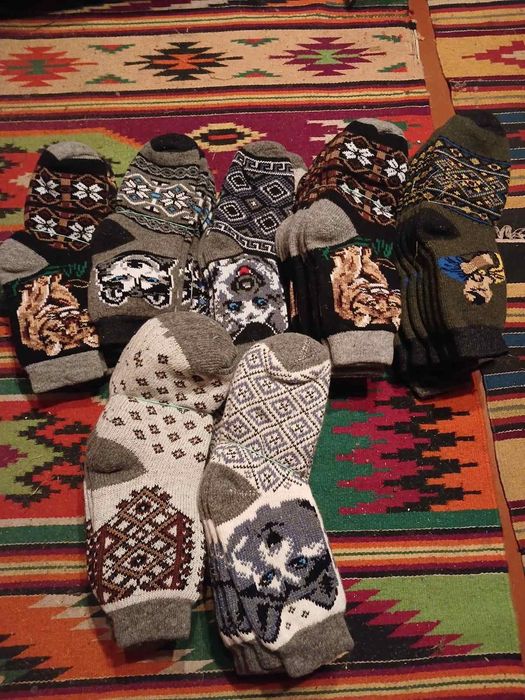 Шерстяні носки  машинної в'язки