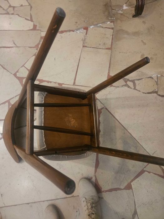 Komplet 5 krzeseł PRL