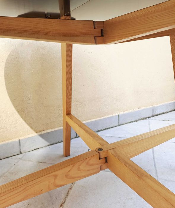MESA HABITAT vintage tampo laminado rebatível