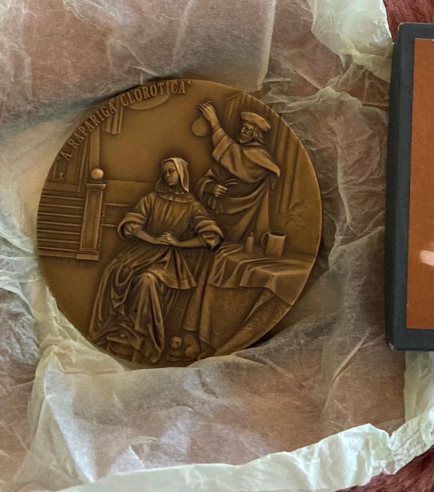 Medalha comemorativa : A rapariga clorótica