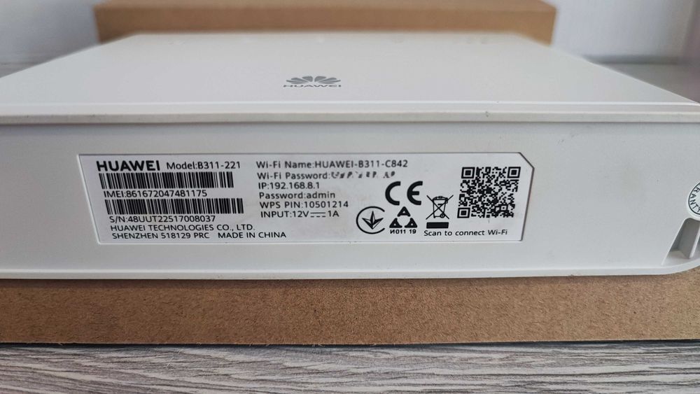 Стаціонарний 4G-роутер Huawei 4G Router 2 (модель B311-C842/B311)