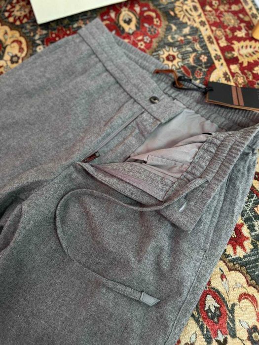 Мужские серые брюки Ermenegildo Zegna классические штаны Зенья d085