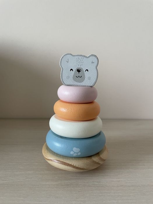 Деревʼяна пірамідка Viga Toys Polar Bear