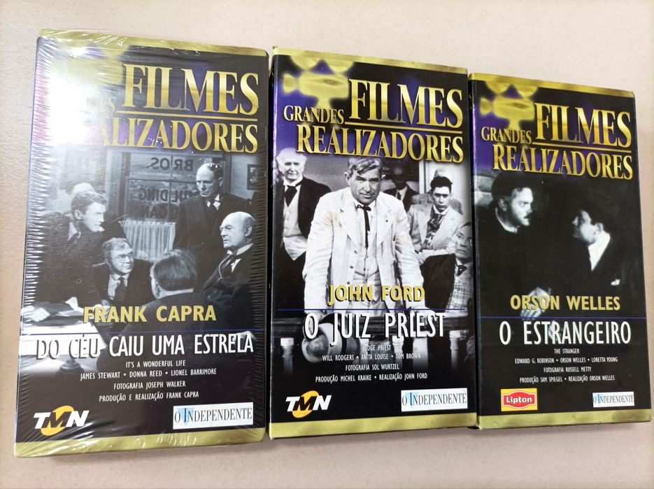 Lote de 7 Filmes em VHS - Coleção Grandes Realizadores