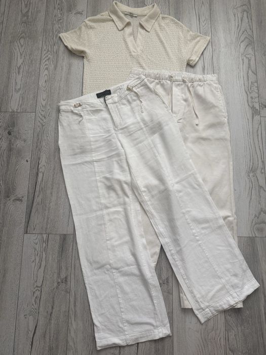 Штани лляні,віскоза,ліоцел, трикотаж Wide Leg Zara