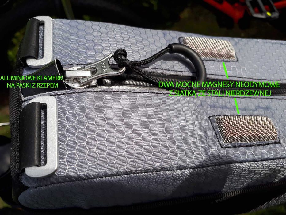 Sakwa z etui rowerowym na ramę XS