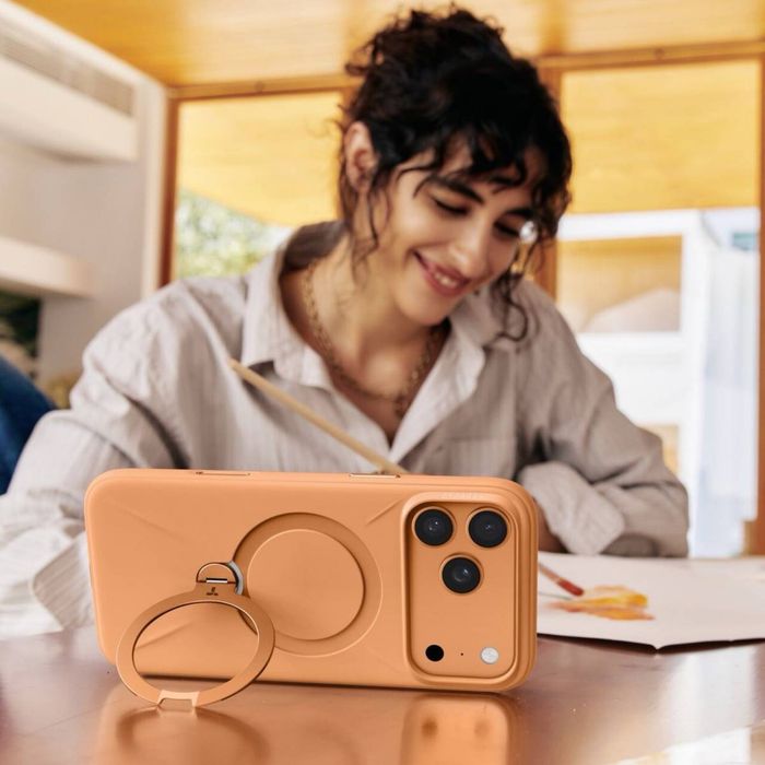 TORRAS Ostand Silicone MagSafe чохол для iPhone 17 Pro/17 Pro Max /18 Pro/18 Pro Max –  підставка 360° захист камери