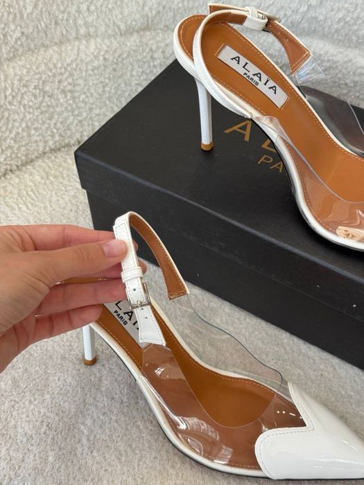 Каблуки Alaïa білі розмір 37,38,39