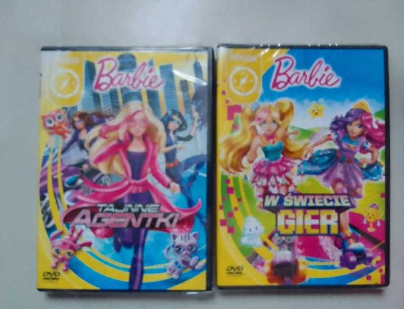 DVD folia Barbie tajne agentki/Barbie w świecie gier (NOWE) Warszawa  Praga-Północ • OLX.pl