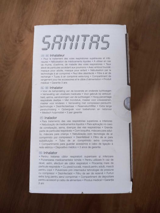 Nebulizador sanitas SIH21 novo