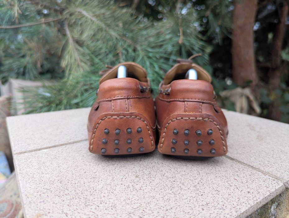 Чоловічі коричневі мокасини топсайдери Cole Haan