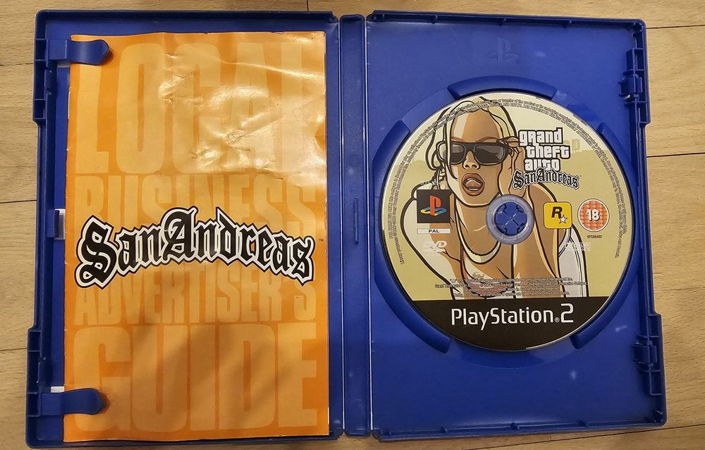 Grand Theft Auto San Andreas GTA ps2 gra