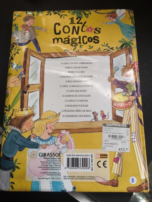 Livro 12 Contos Mágicos. 
Contém diversos contos algum deles: o Pedro