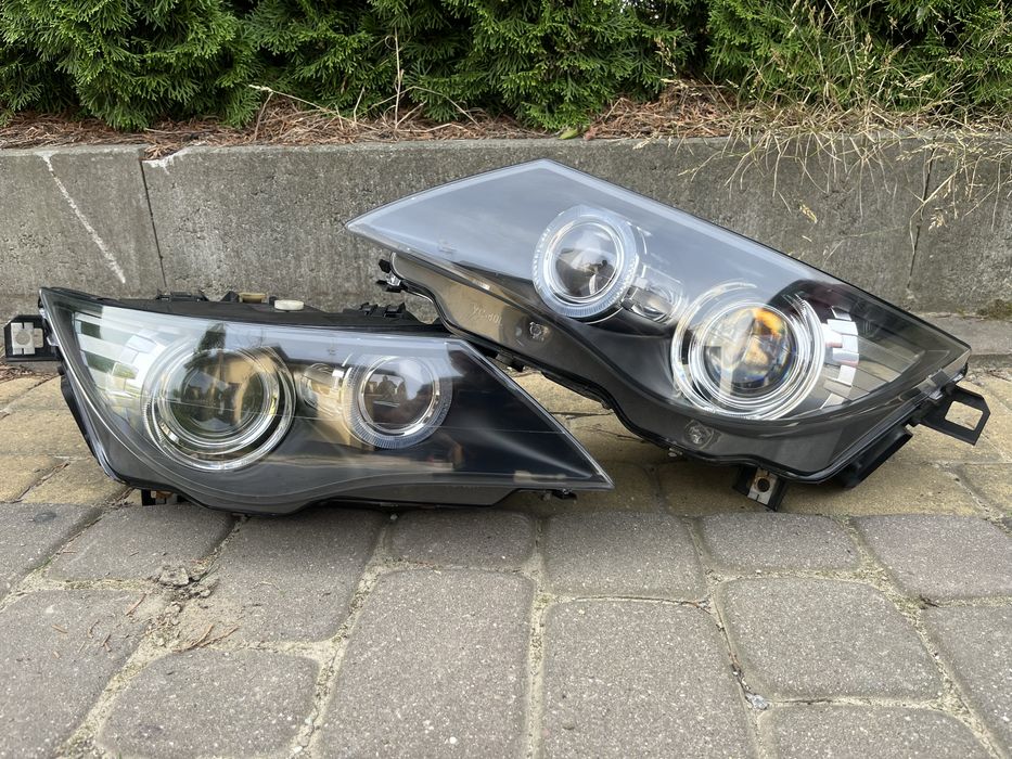 Lampy przod przednie bmw e63 e64 Lift LCI Xenon Nie skretny Europa kpl