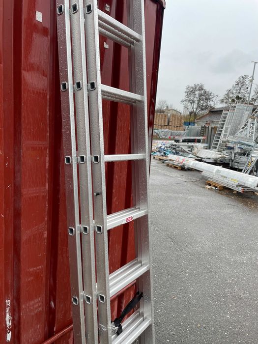 Drabina aluminiowa z opcją na schody 3x9 HIGHER 5,06m Hobby II Gat