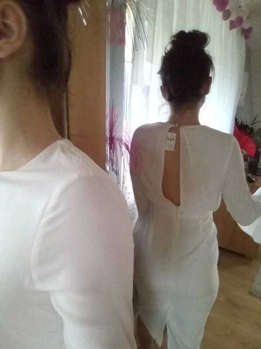 Biała sukienka xs asos