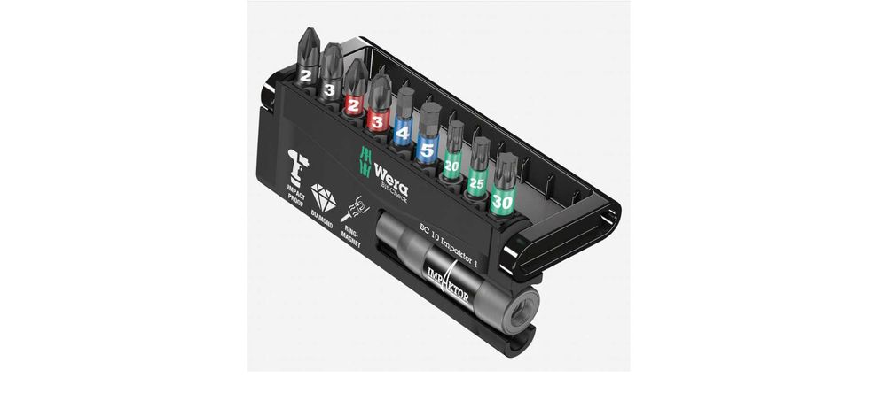 WERA BIT-CHECK 10 IMPAKTOR 1 zestaw bitów 073980