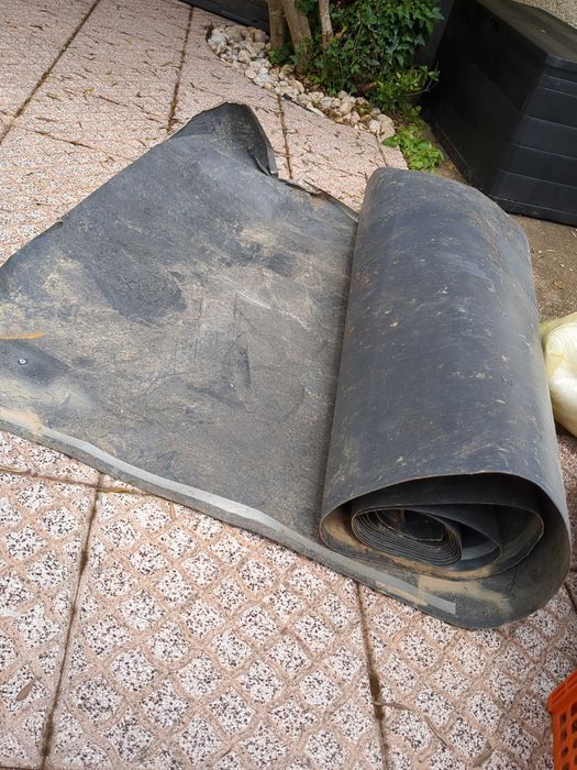Manta de proteção para chão, preta, 1,30m de largura – ideal para obras/renovações